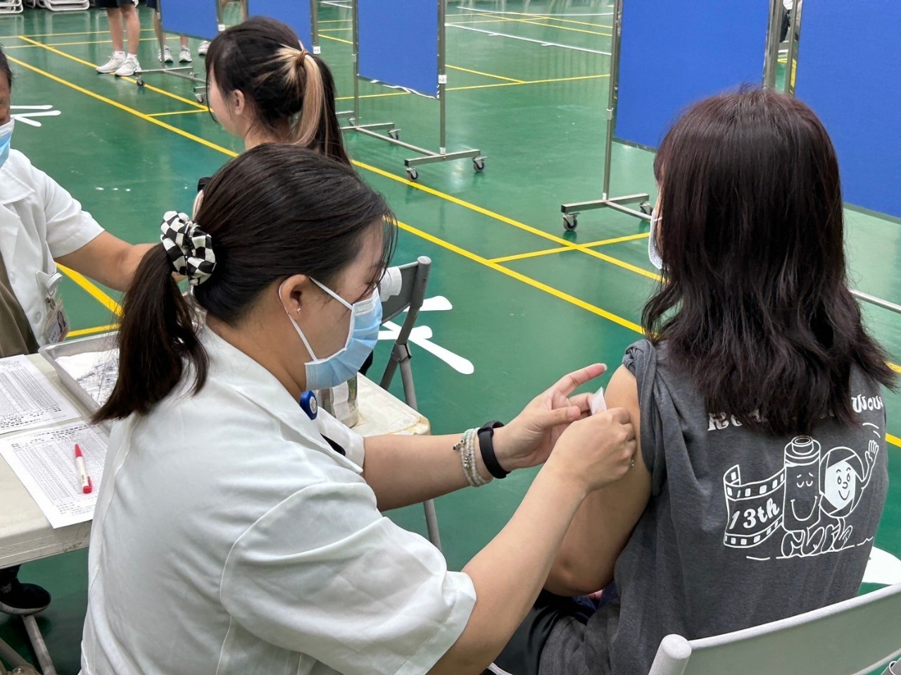 2024年11月05日彰女新冠疫苗校園施打 相本