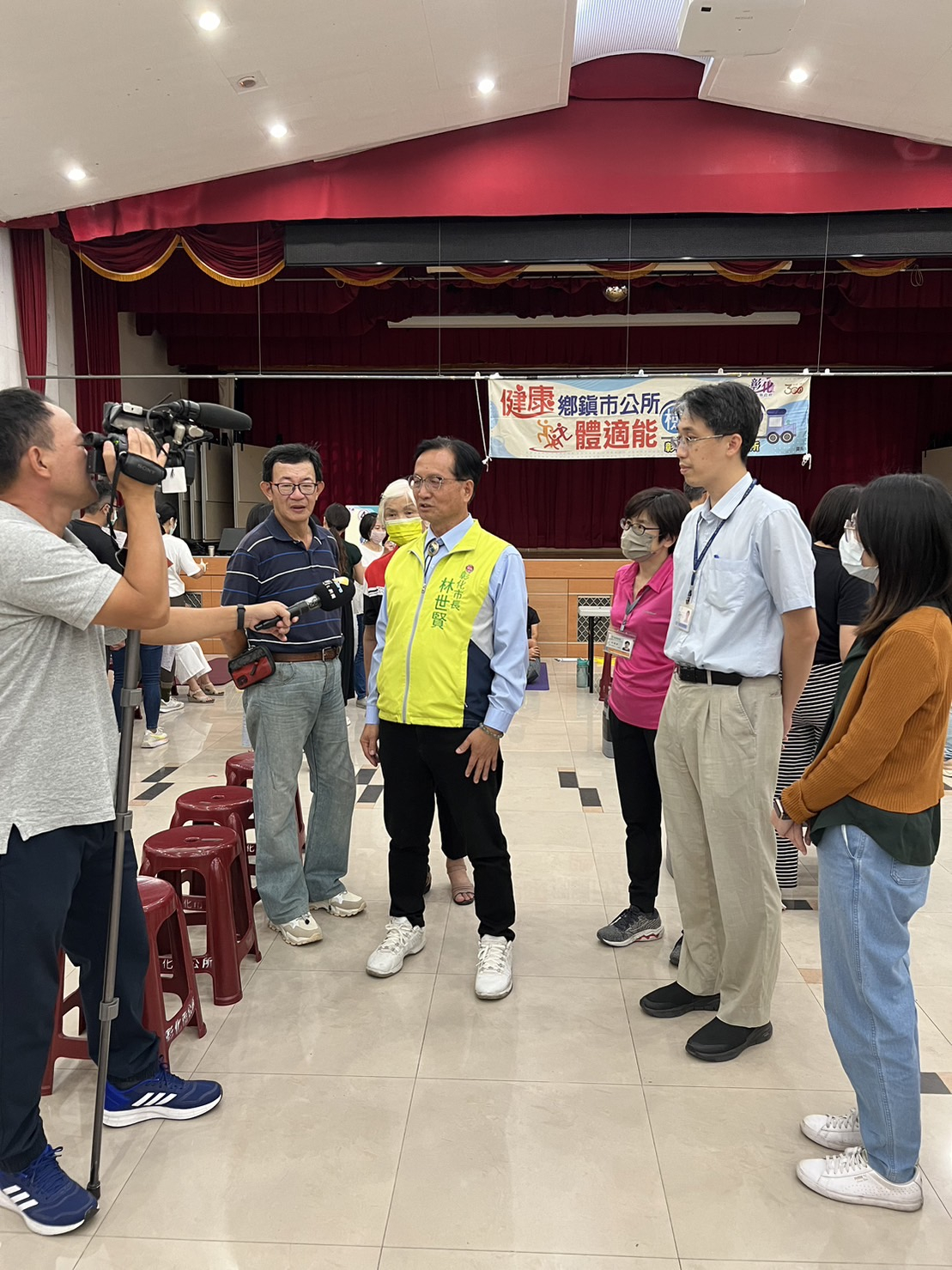2023年10月25日至彰化市公所與市長共同推動公所同仁體適能評估照片1