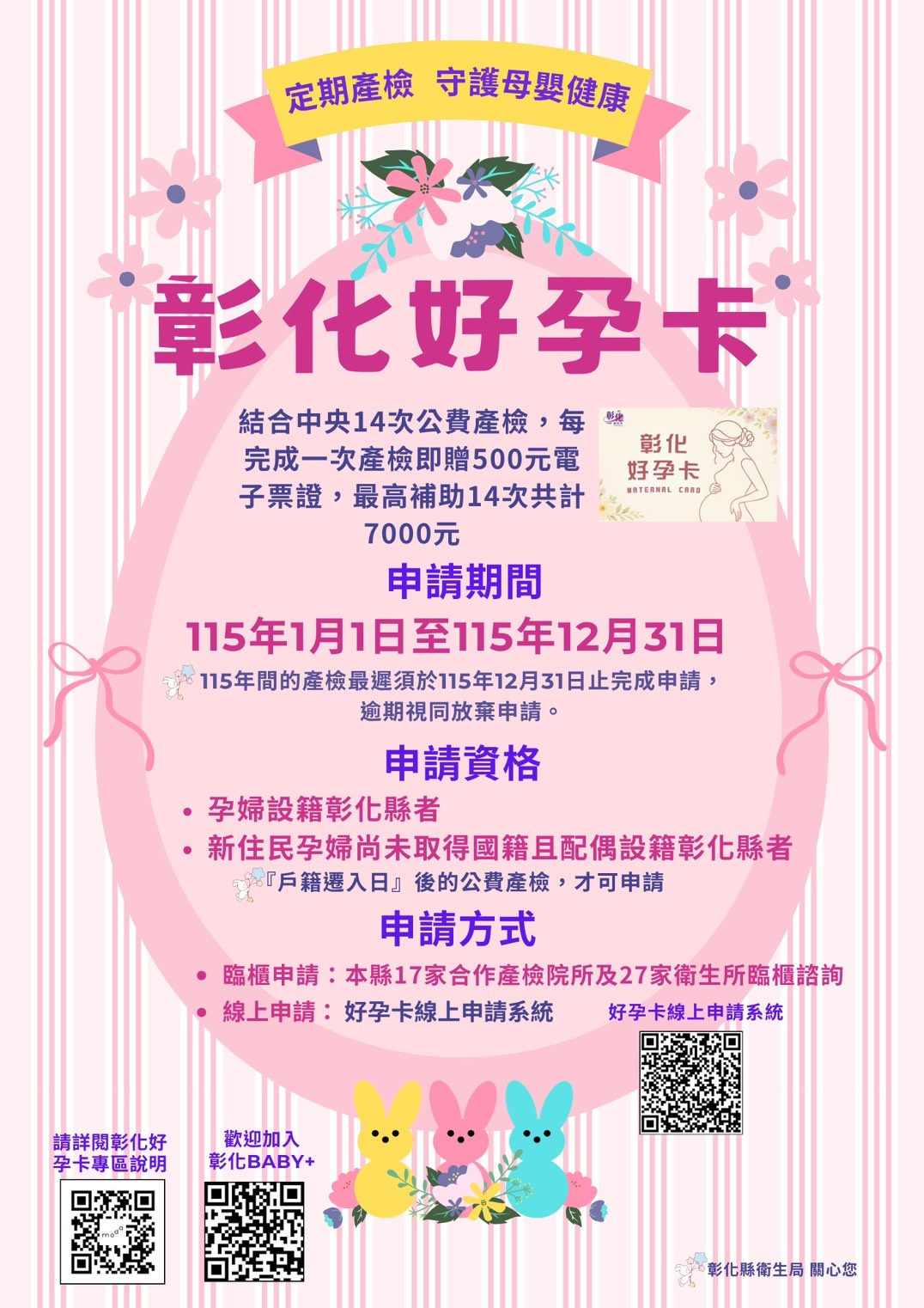 【業務宣導】好孕卡宣傳圖片